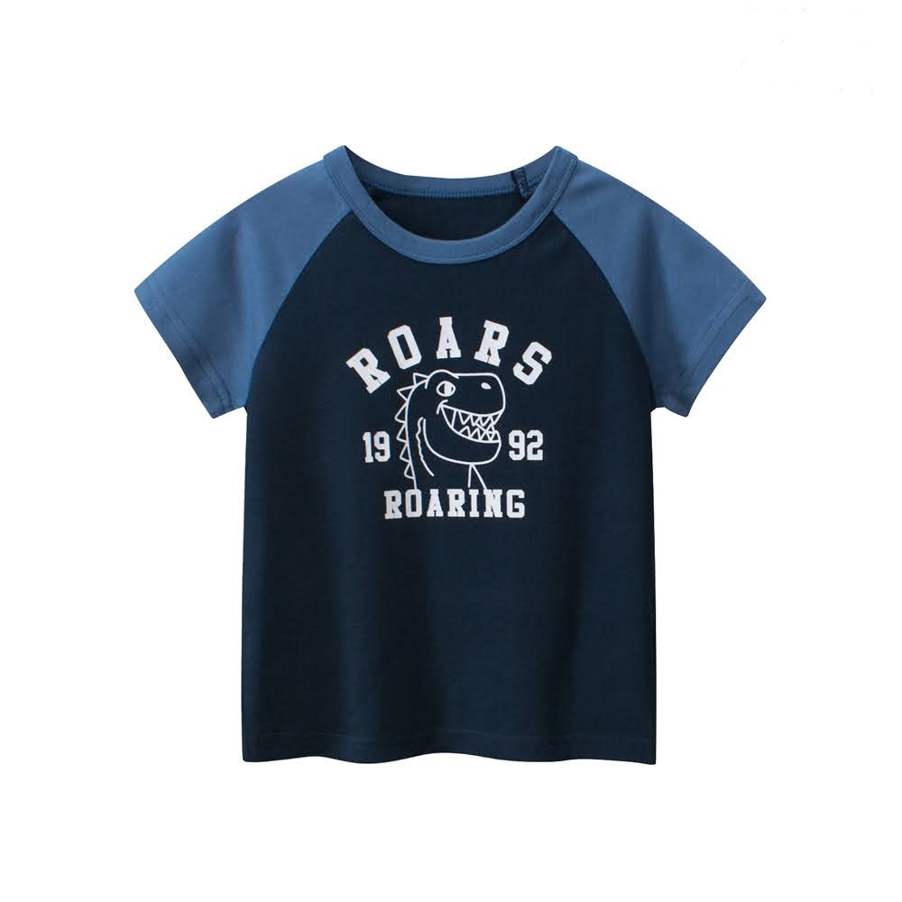 Kid Boys Roar Print Short Sleeve T-Shirts • Shop Online in Nepal at Maayus.com