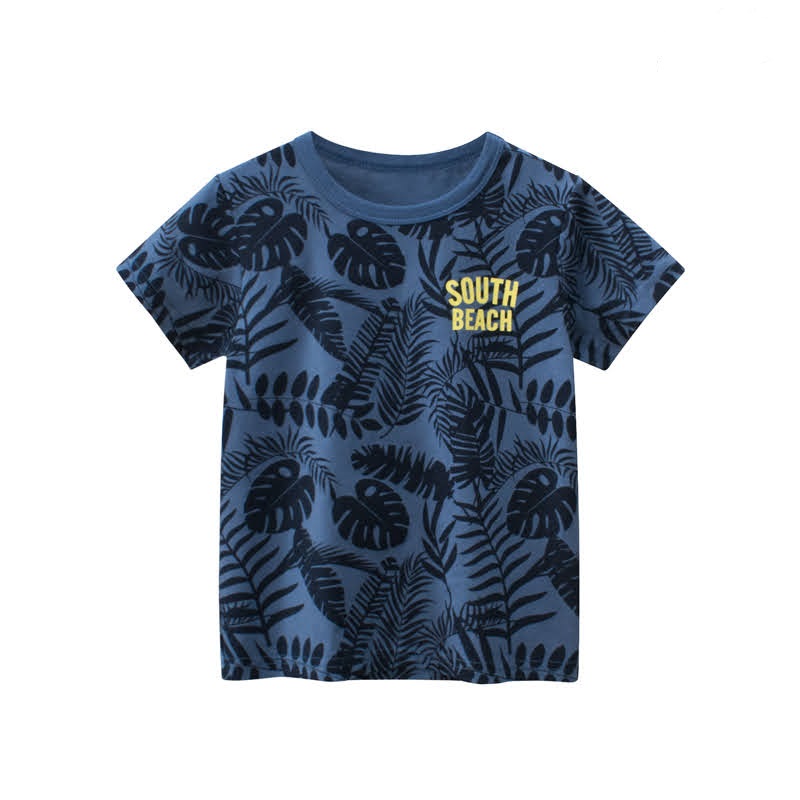 Kid Boys South Beach Print Short Sleeve T-Shirts • Shop Online in Nepal at Maayus.com