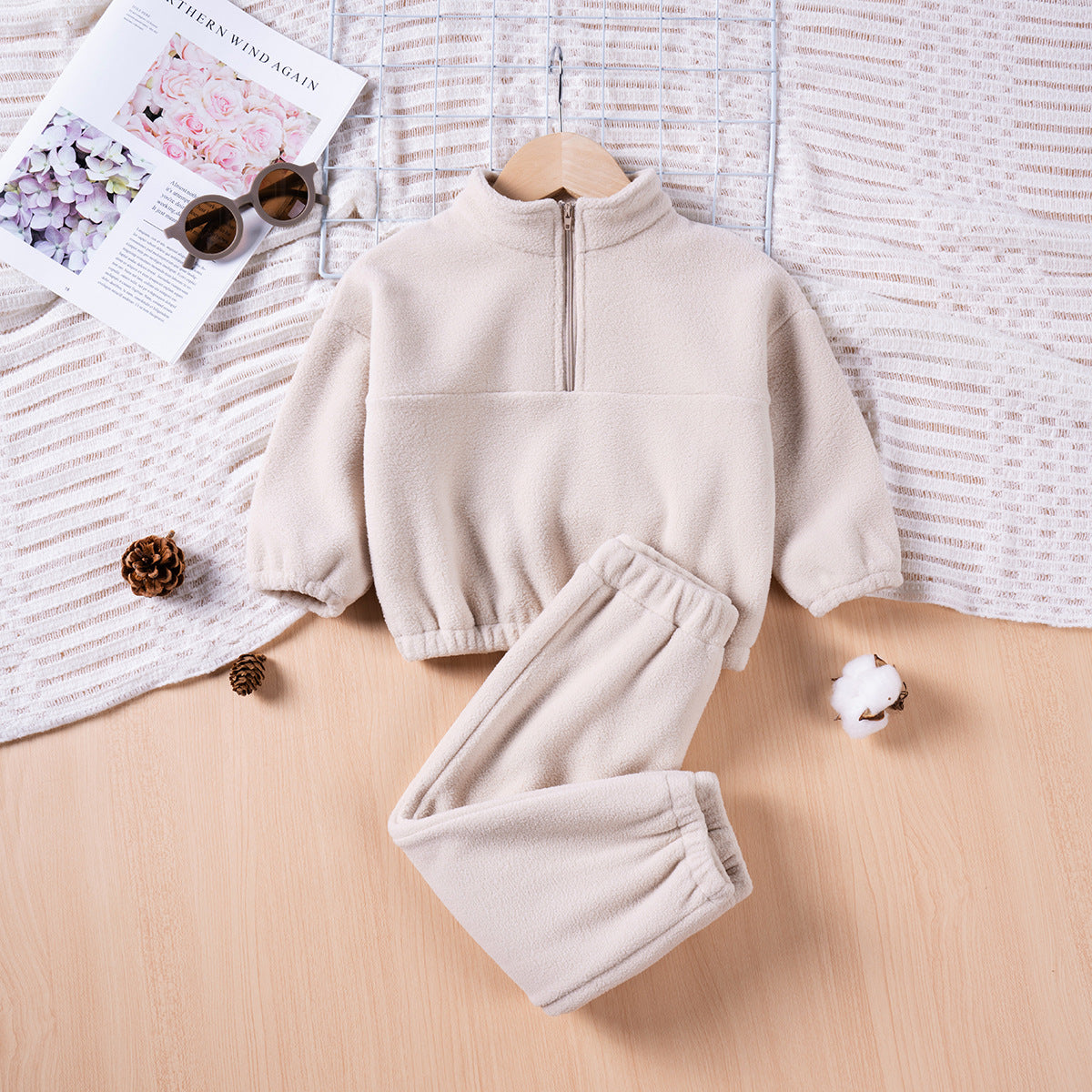 Kids’ Fleece Suit 2025 Autumn Winter Warm Set
