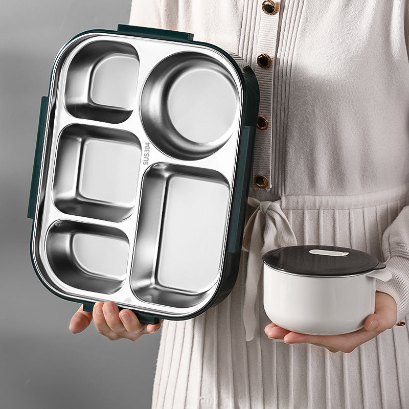 Stainless Steel Microwaveable five-grid lunch box