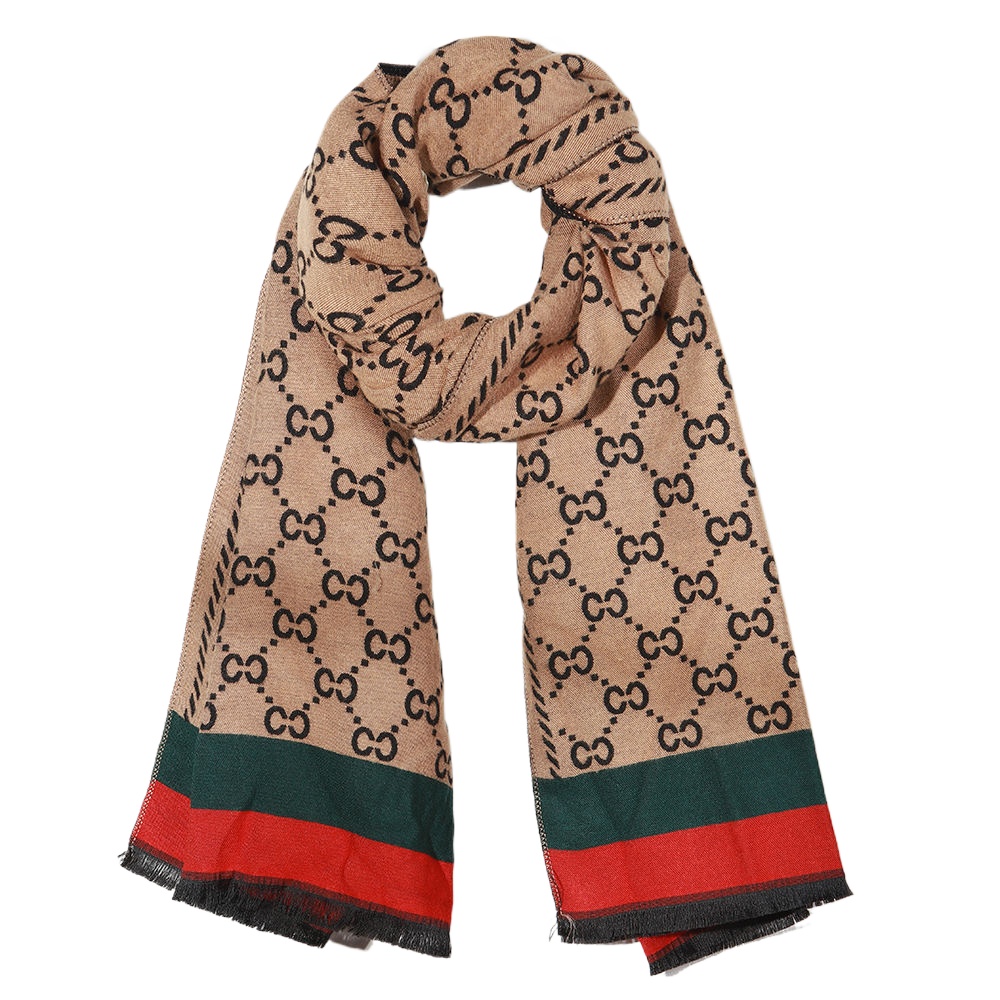 Stylish Trending Printed Double-sided Premium Shawl / Winter Scarf /GG Scarf