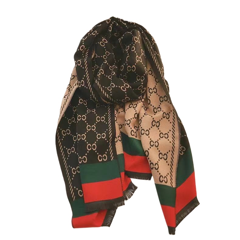 Stylish Trending Printed Double-sided Premium Shawl / Winter Scarf /GG Scarf
