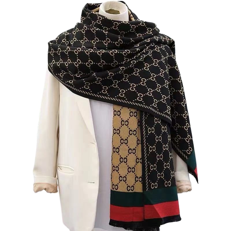 Stylish Trending Printed Double-sided Premium Shawl / Winter Scarf /GG Scarf